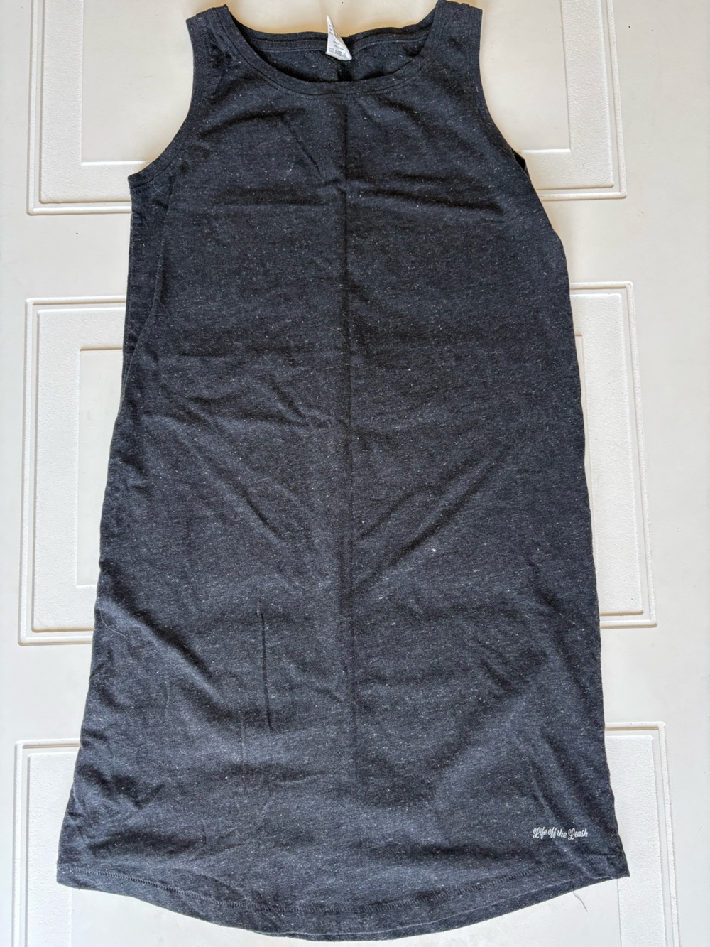 The Black Dog T-Shirt Dress Dark Gray Sleeveless Size XS